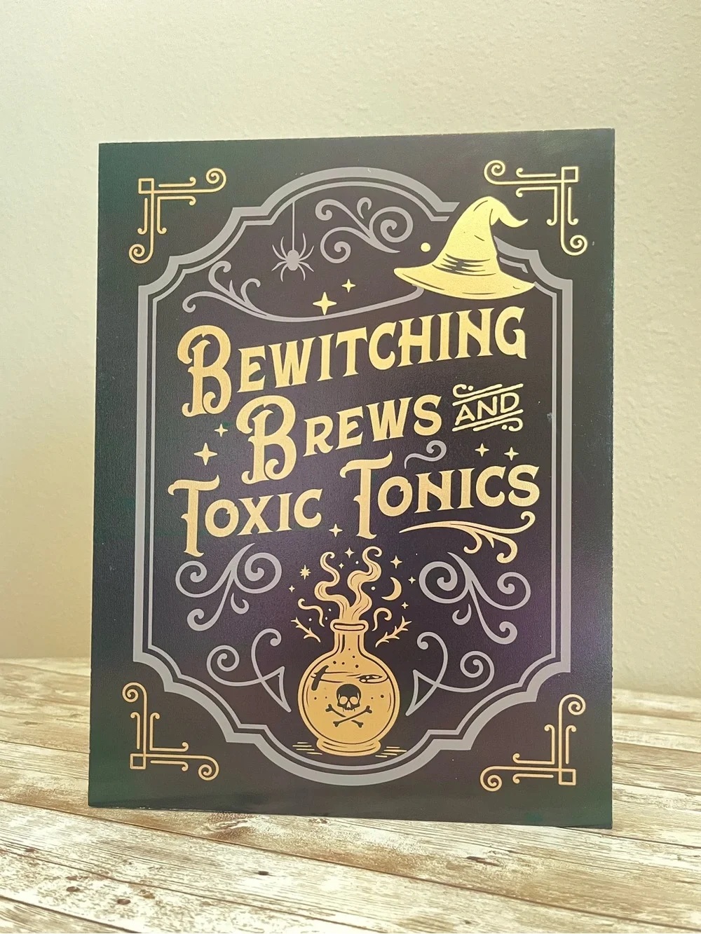 NEW Target Bullseye Playground Brews and Toxic Tonics  Halloween Bookend/Storage